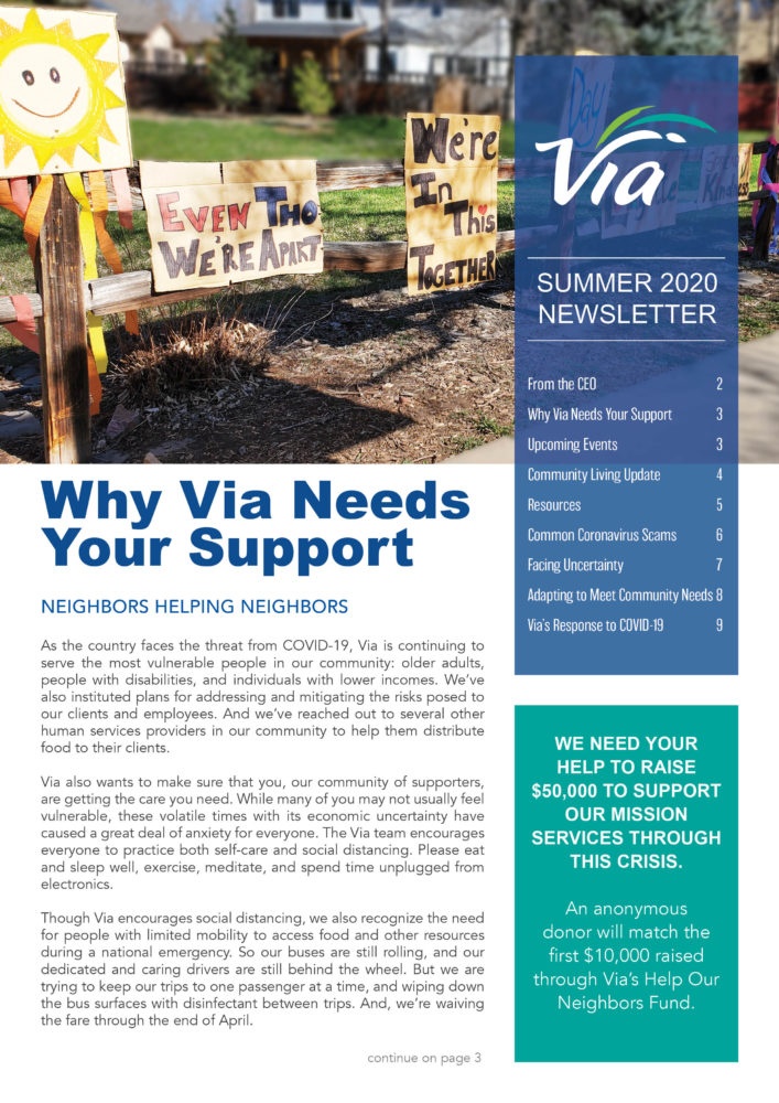 Summer 2020 By The Way Newsletter Summer 2020 By The Way Newsletter