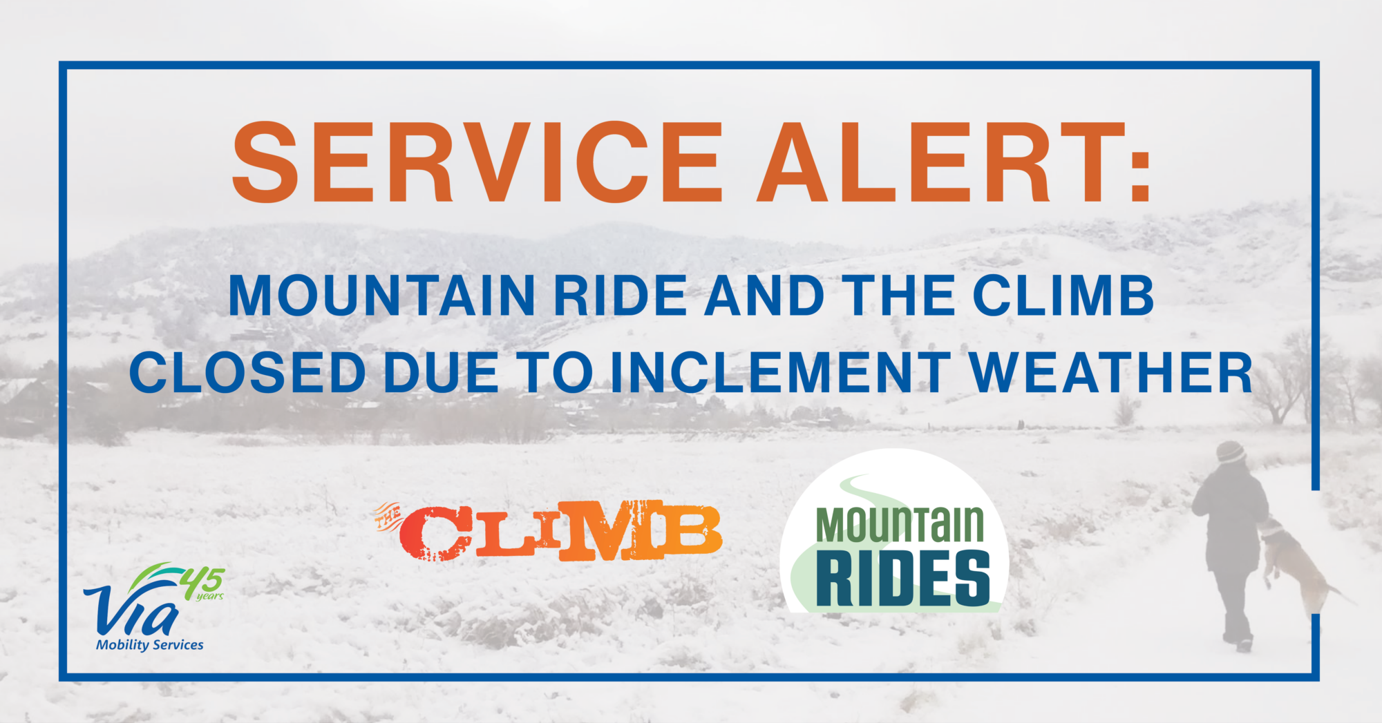 Notice: Service Closures on November 27, 2024 | Via Mobility Services